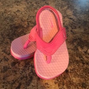 Toddler Nike sandals.